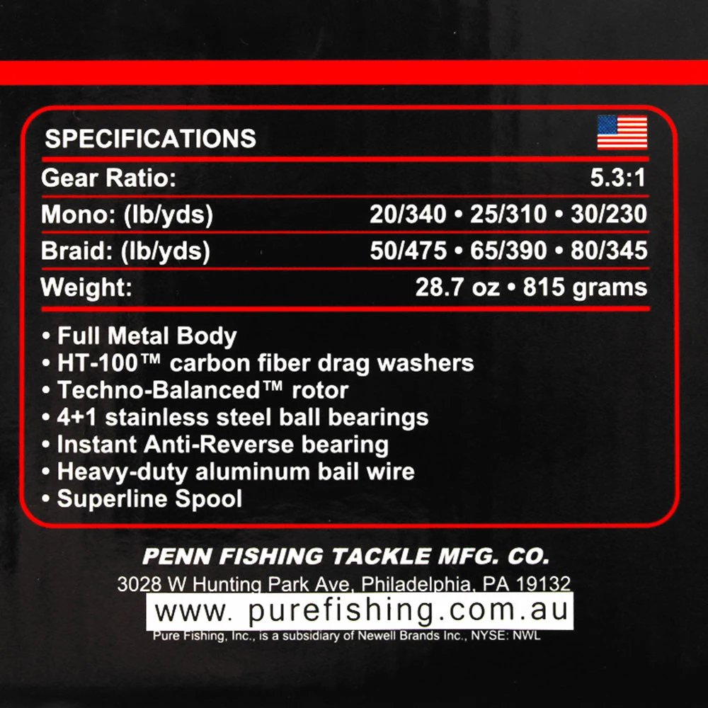 PENN Fierce III 8000 Spinning Reel 4 PENN Fierce III 8000 Spinning Reel - Image 2