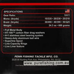PENN Fierce III 6000LL Live Liner Spinning Reel -PENN Sales Shop 134203 3 n