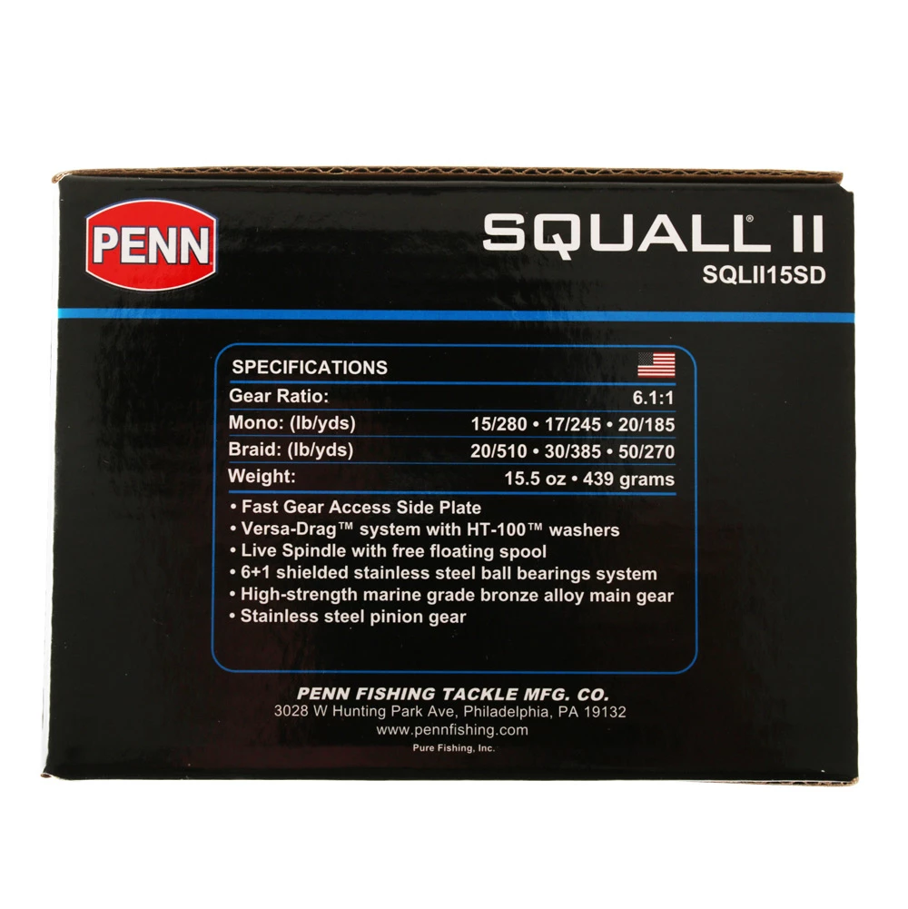 PENN Squall II 15 Star Drag Reel 4 PENN Squall II 15 Star Drag Reel - Image 2
