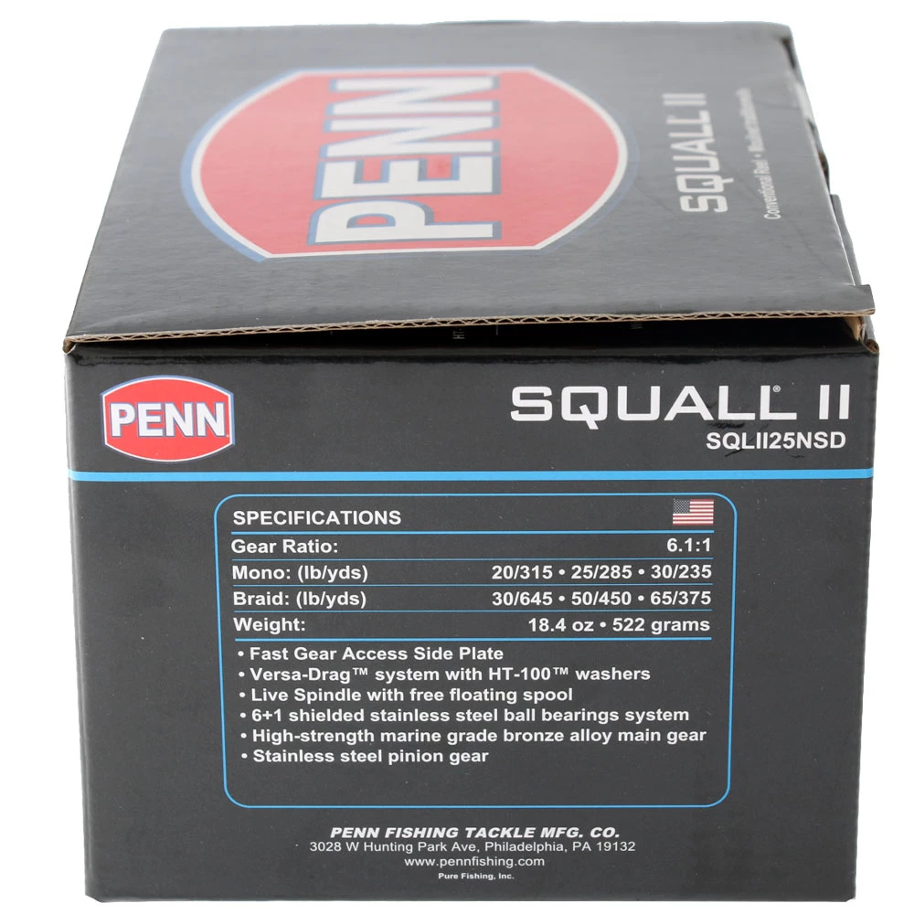 PENN Squall II 25N Star Drag Reel 4 PENN Squall II 25N Star Drag Reel - Image 2