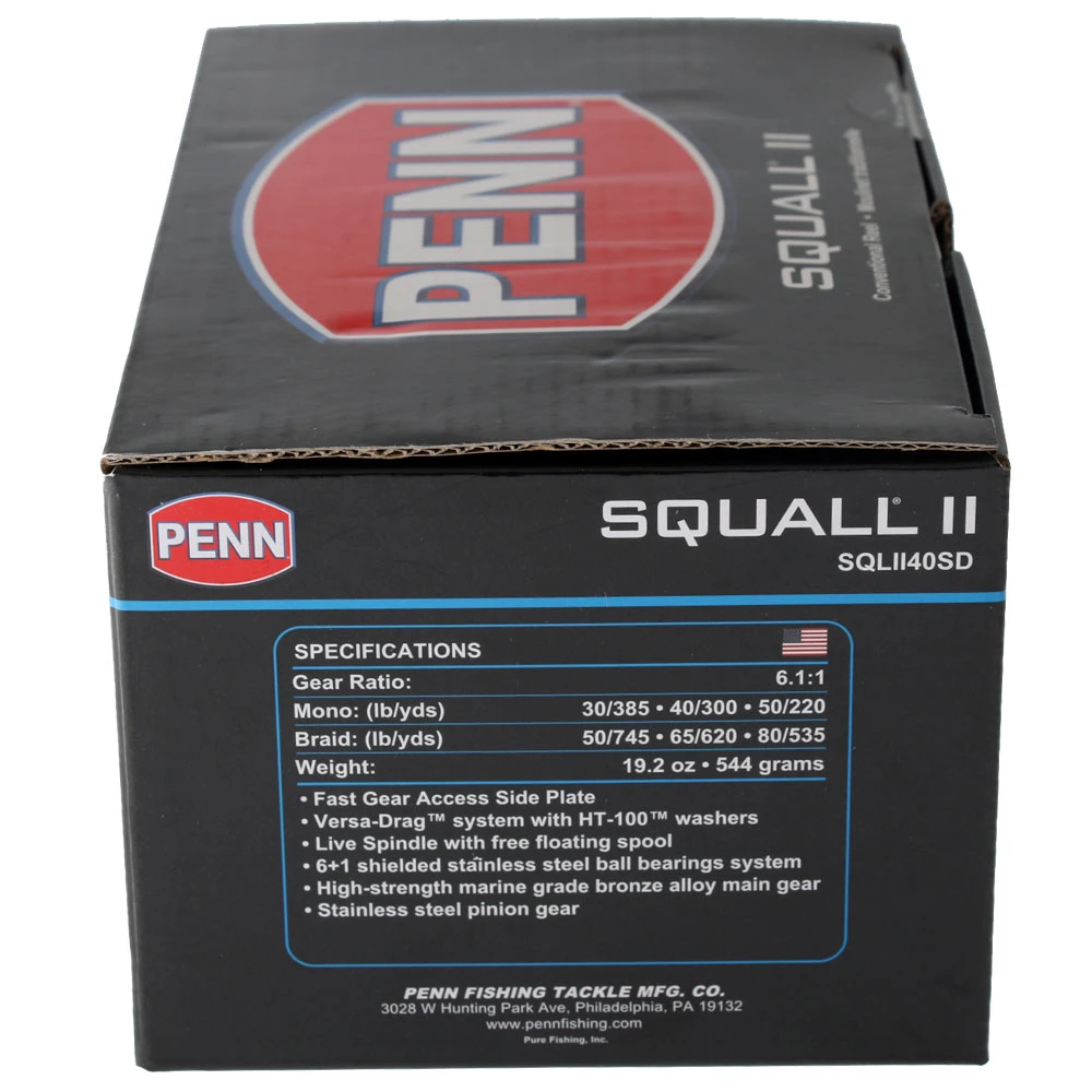 PENN Squall II 40 Star Drag Reel 4 PENN Squall II 40 Star Drag Reel - Image 2