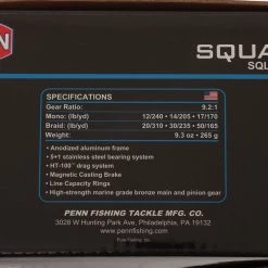 PENN Squall 300 Low Profile High Speed Baitcaster Reel -PENN Sales Shop 152070 3 n