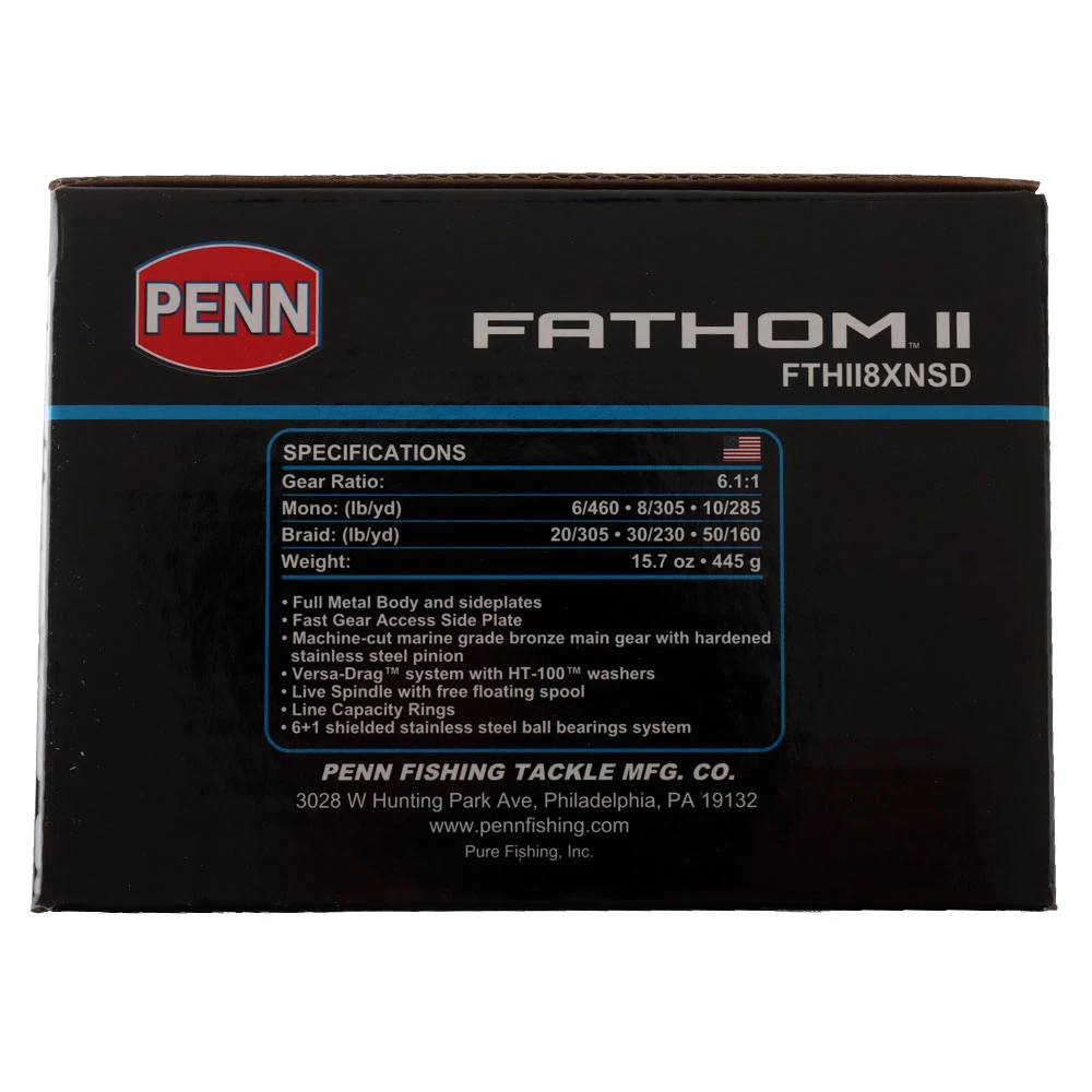 PENN Fathom II 8XN Star Drag Reel 4 PENN Fathom II 8XN Star Drag Reel - Image 2