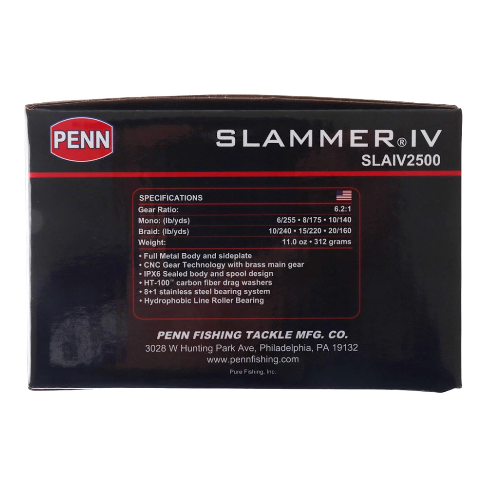 PENN Slammer IV 2500 Spinning Reel 4 PENN Slammer IV 2500 Spinning Reel - Image 2