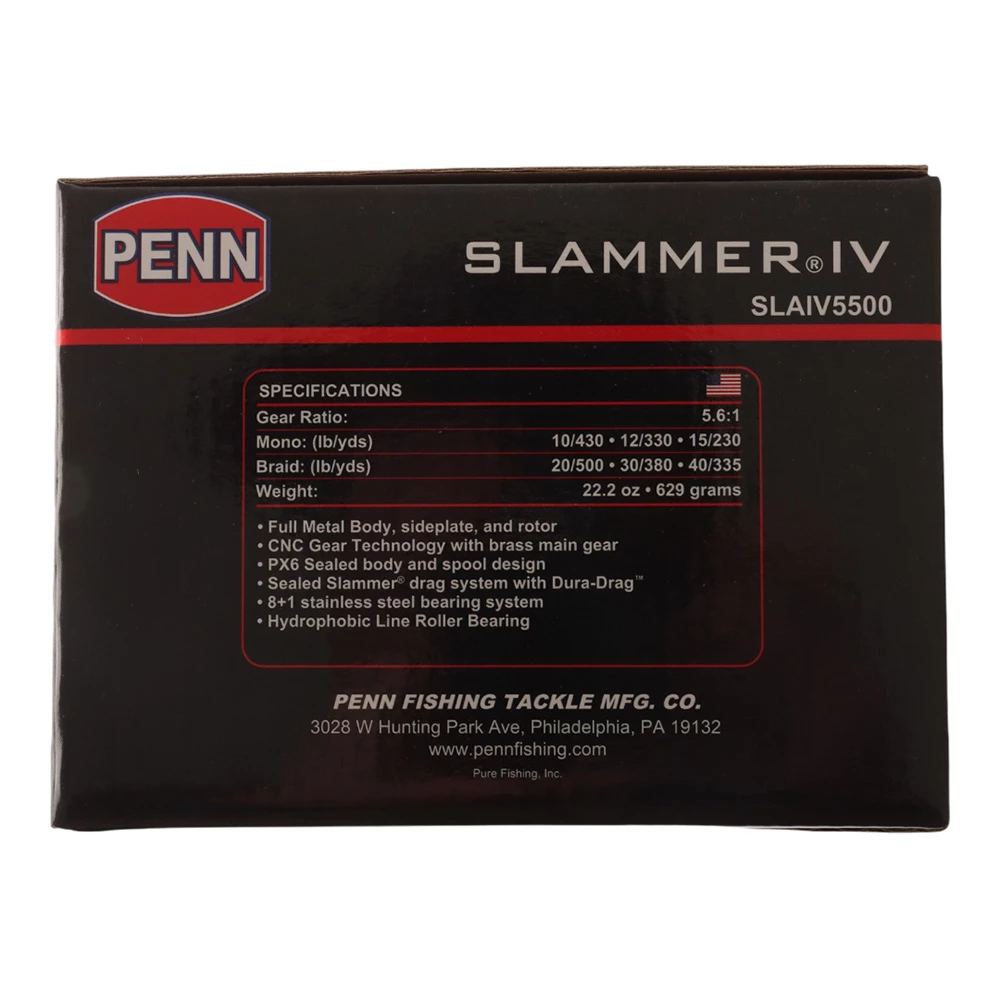 PENN Slammer IV 5500 Spinning Reel 4 PENN Slammer IV 5500 Spinning Reel - Image 2