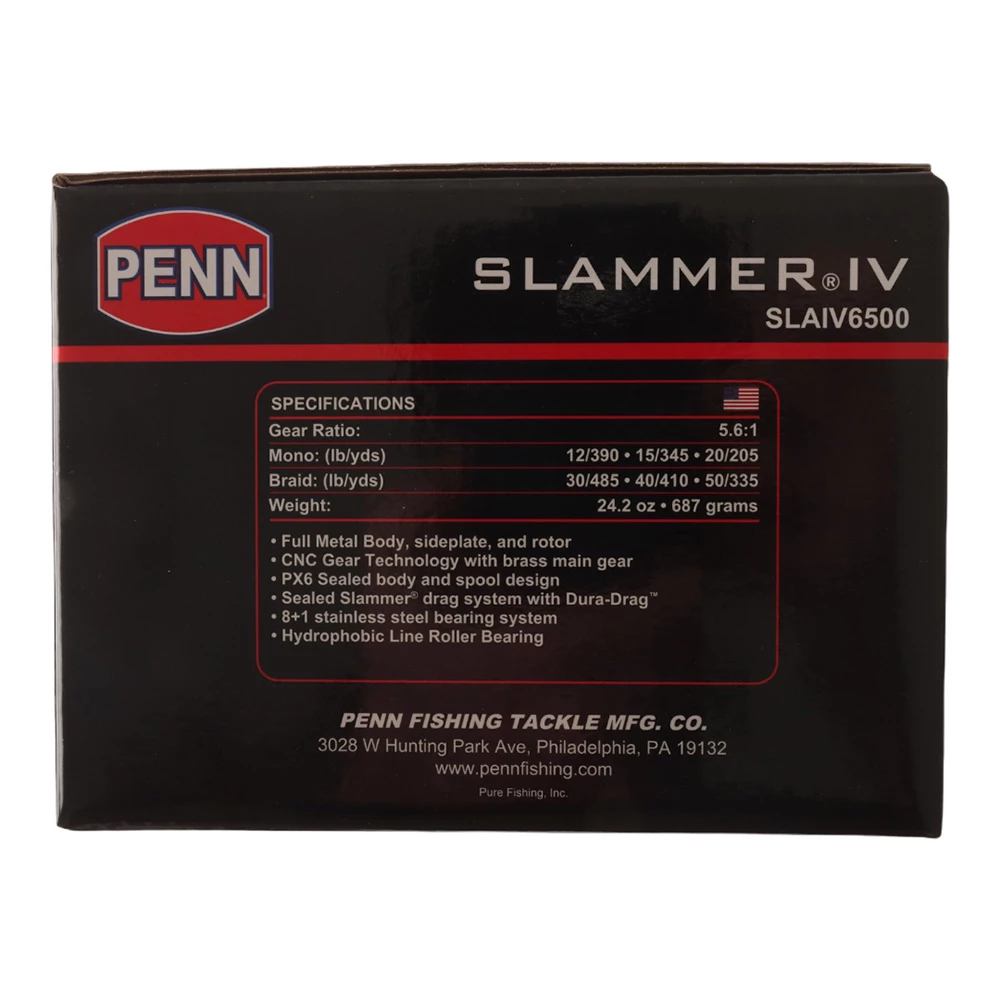 PENN Slammer IV 6500 Spinning Reel 4 PENN Slammer IV 6500 Spinning Reel - Image 2
