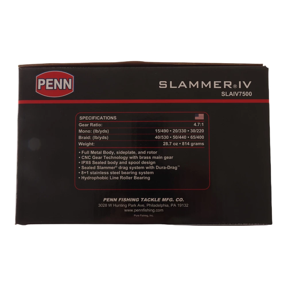 PENN Slammer IV 7500 Spinning Reel 4 PENN Slammer IV 7500 Spinning Reel - Image 2