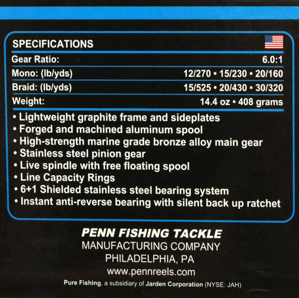 PENN Squall 12 Star Drag Overhead Reel 4 PENN Squall 12 Star Drag Overhead Reel - Image 2