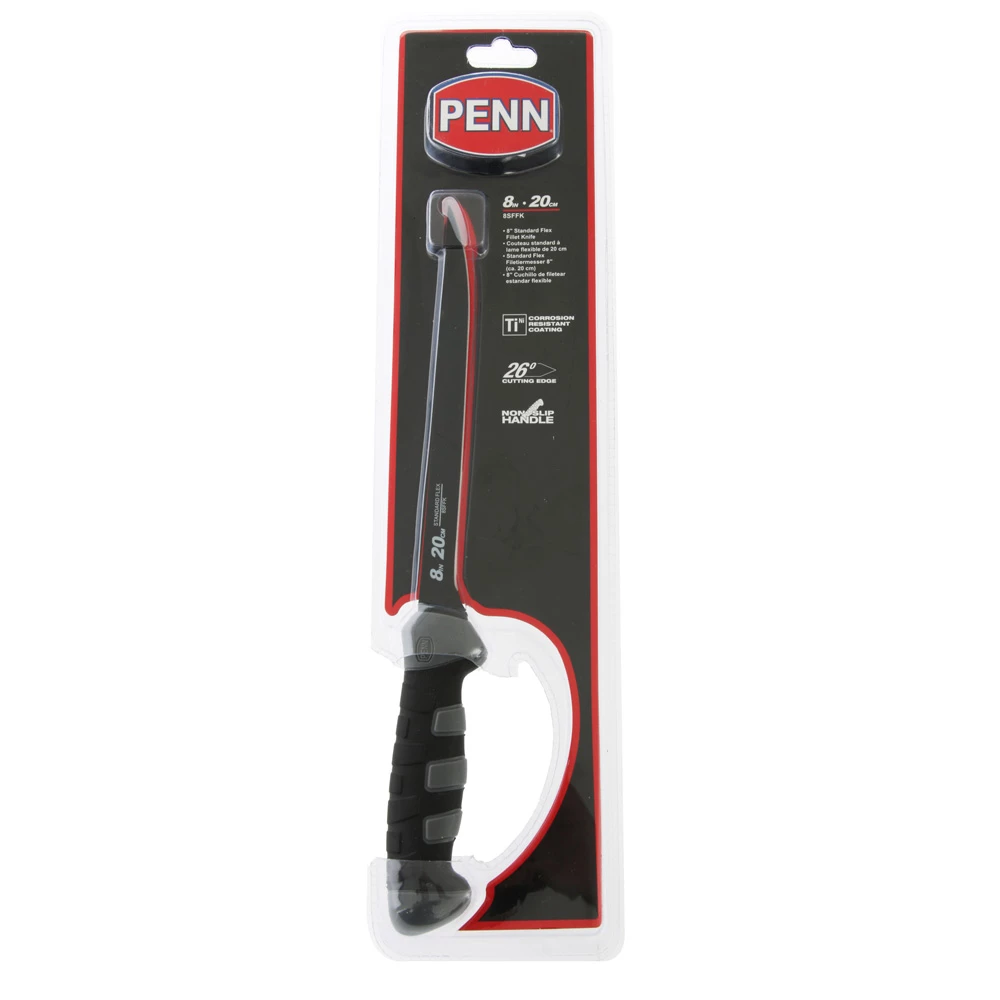PENN Standard Flex Stainless Steel Filleting Knife 8in 3 PENN Standard Flex Stainless Steel Filleting Knife 8in