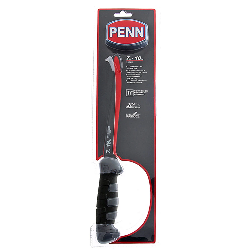PENN Flex Stainless Steel Filleting Knife 7in 3 PENN Flex Stainless Steel Filleting Knife 7in