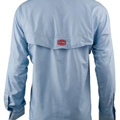 PENN Performance Vented Long Sleeve Fishing Shirt Blue 2XL